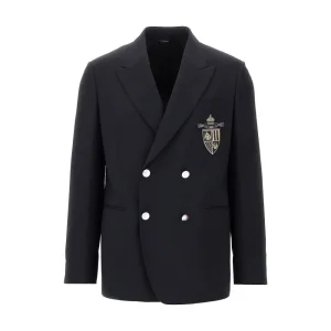 Discount Double-breasted jacket with Club crest Jackets
