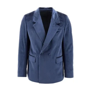 Fashion Double-breasted velvet jacket Jackets