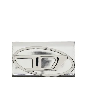 Fashion 1dr' metallized leather pouch Clutches