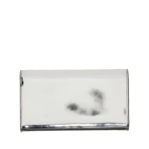 Fashion 1dr' metallized leather pouch Clutches