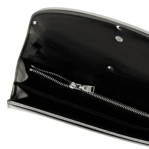 Fashion 1dr' metallized leather pouch Clutches