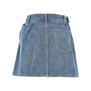 New Draped denim mini skirt Skirts