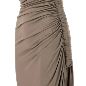 New Draped jersey midi dress Dresses