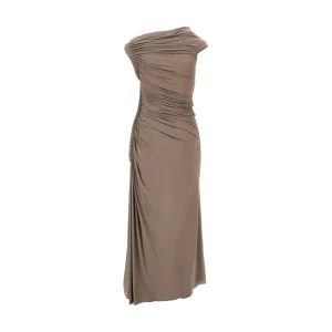 New Draped jersey midi dress Dresses