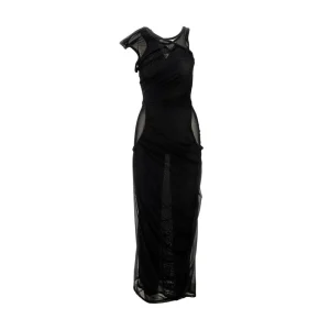 Best Draped mesh ankle-length dress Dresses