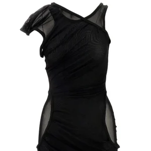 Best Draped mesh ankle-length dress Dresses
