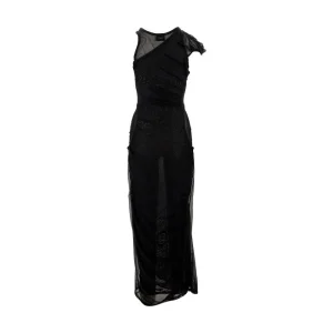 Best Draped mesh ankle-length dress Dresses