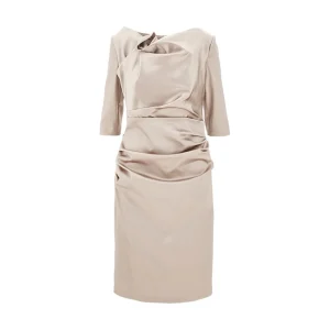 New Duchesse satin draped dress Dresses