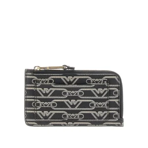 Clearance Eagle print coated fabric cardholder pouch Wallets And Small Leather Goods