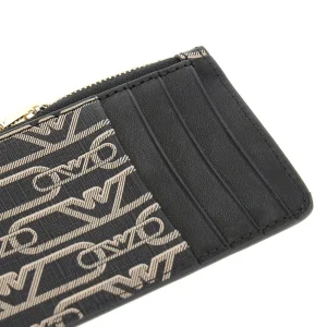 Clearance Eagle print coated fabric cardholder pouch Wallets And Small Leather Goods
