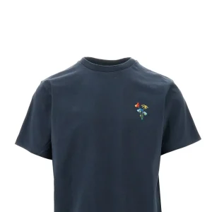 New Element' floral embroidery T-shirt T-Shirts And Polo Shirts