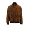 Hot Elephant brush leather bomber jacket Outerwear