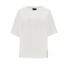 Fashion Embossed crest T-shirt Tops