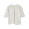 Outlet Embroidered cotton blouse Shirts