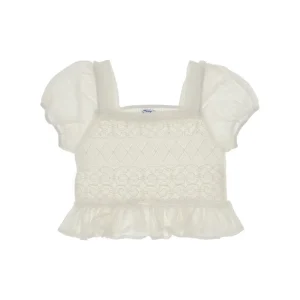 Discount Embroidered cotton-blend top Kids Clothing