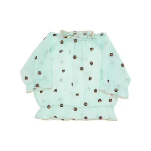 Outlet Embroidered organic cotton blouse Kids Clothing