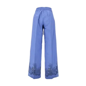 New Embroidered poplin palazzo pants Pants And Shorts
