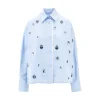 Fashion Embroidered poplin shirt Shirts