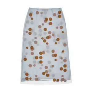 Sale Embroidered tulle midi skirt Skirts