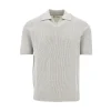 Hot English rib knitted polo shirt Knitwear