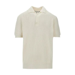 Outlet English Rib knitted polo shirt Knitwear