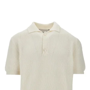 Outlet English Rib knitted polo shirt Knitwear