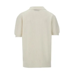Outlet English Rib knitted polo shirt Knitwear