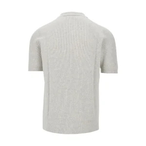 Hot English rib knitted polo shirt Knitwear
