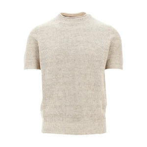 New English Rib knitted T-shirt Knitwear