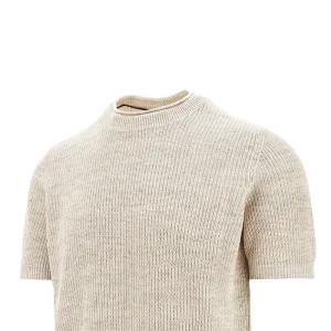 New English Rib knitted T-shirt Knitwear
