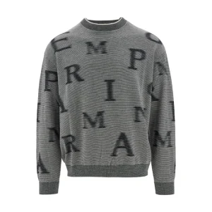 Sale Faded logo motif wool sweater Knitwear