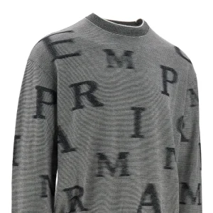 Sale Faded logo motif wool sweater Knitwear