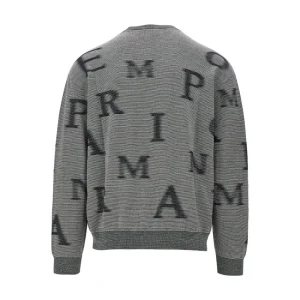 Sale Faded logo motif wool sweater Knitwear
