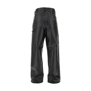 Fashion Faux leather 'Single Knee' pants Pants And Shorts