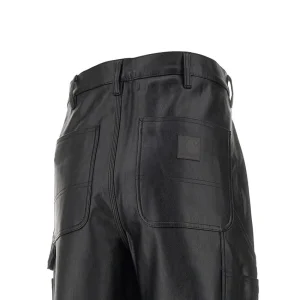 Fashion Faux leather 'Single Knee' pants Pants And Shorts