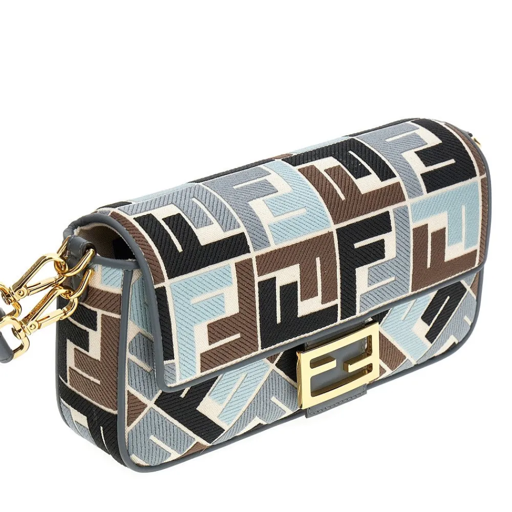 ff_canvas_medium_baguette_3-1.webp Hot FF canvas medium 'Baguette' bag Shoulder Bags