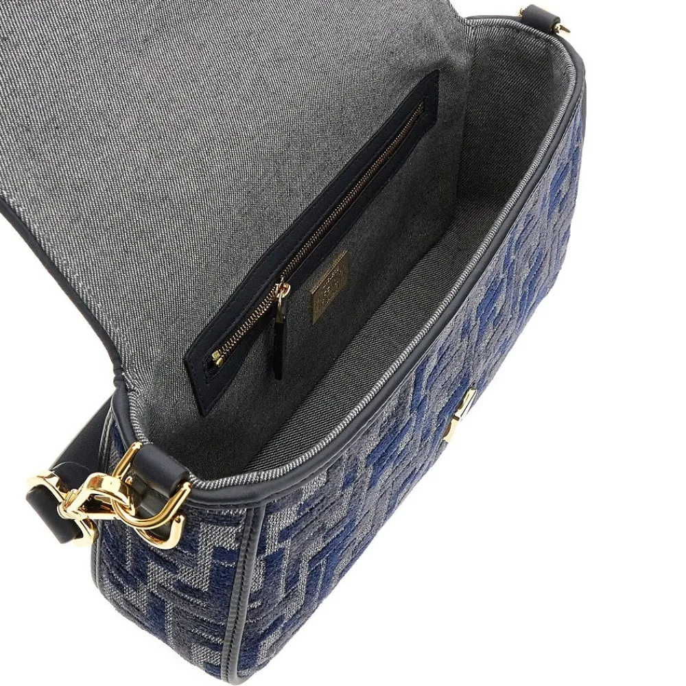 ff_chenille_baguette_bag_2.webp Sale FF chenille 'Baguette' bag Shoulder Bags