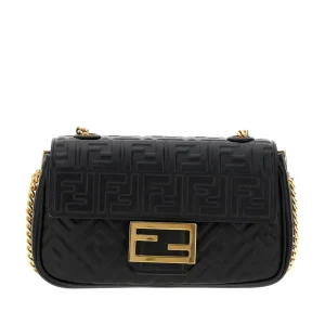 Discount FF nappa leather Baguette Chain Midi bag Shoulder Bags