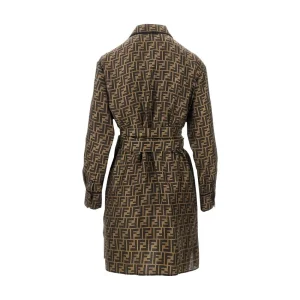 New FF silk mini shirt dress Dresses