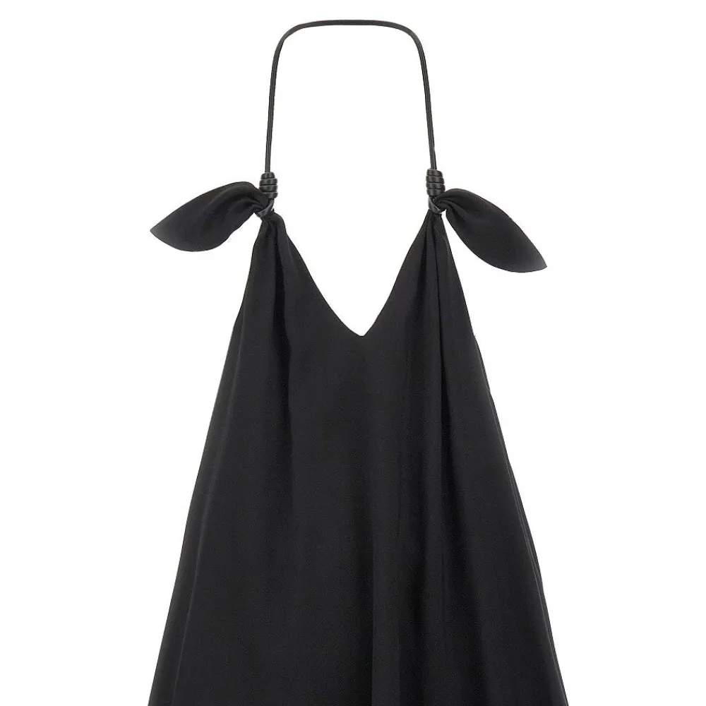 flamenco_mini_dress_with__1.webp Hot Flamenco' mini dress with leather stripe Dresses