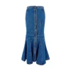 Sale Flared midi denim skirt Skirts