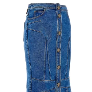 Sale Flared midi denim skirt Skirts