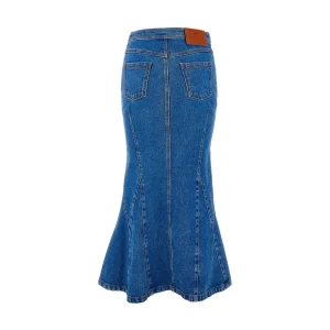 Sale Flared midi denim skirt Skirts
