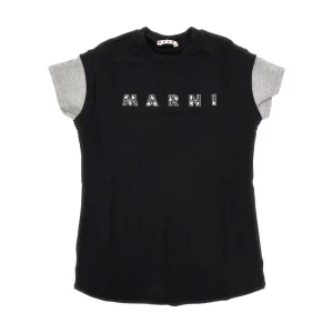 Online Fleece mini dress with strass logo Kids Clothing
