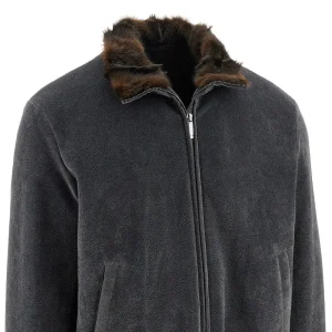 Sale Flocked cotton blouson jacket Jackets
