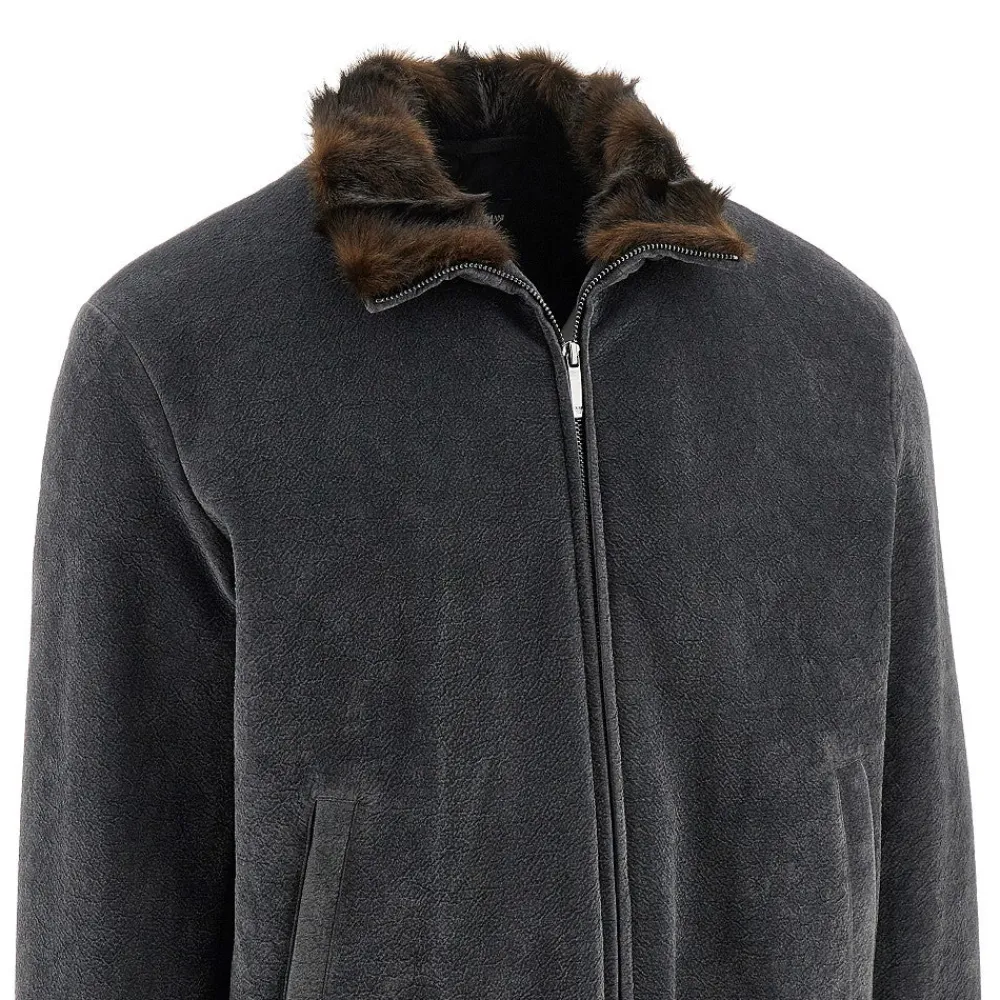flocked_cotton_blouson_ja_1.webp Sale Flocked cotton blouson jacket Jackets