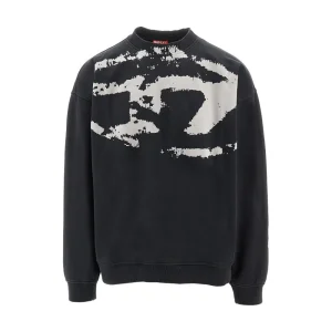 Sale Flocked Oval D logo crewneck swetshirt Sweatshirts