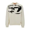 New Flocked Oval D logo crewneck swetshirt Sweatshirts