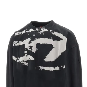 Sale Flocked Oval D logo crewneck swetshirt Sweatshirts