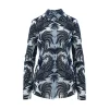 Sale Flocked Paisley tulle shirt Shirts